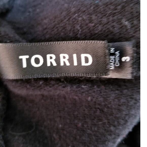 Torrid Black Stretch Pull On Leggings Elastic Waist High Rise Size 3 - Picture 7 of 8